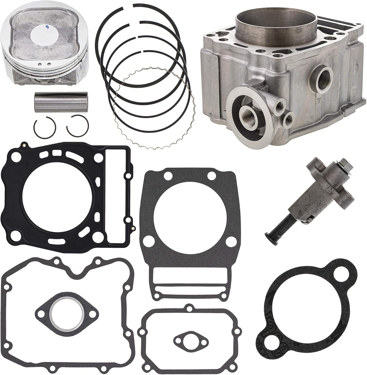 NICHE Piston Cylinder Top End Kit for 1996-2010 Polaris ATP Big Boss Magnum Ranger Scrambler Sportsman X2 Xplorer