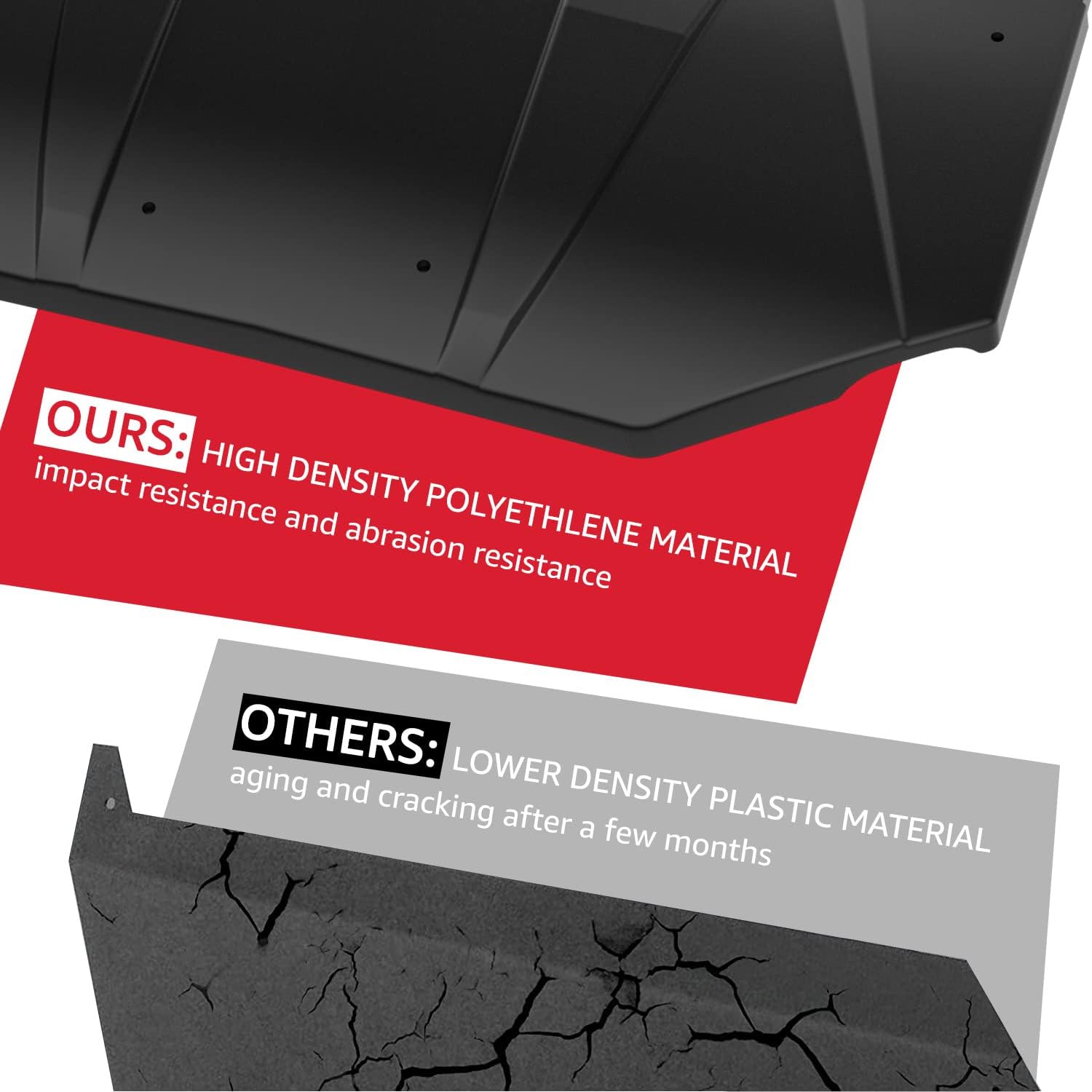 HAKA TOUGH Maverick Trail Sport Roof Top, 2-Piece Combination Hard Roof for 2018-2022 Can-Am Maverick Sport/Trail, 2021-2022 Can-Am Commander Accessories, Replace OEM#715006218