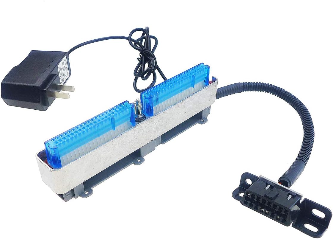 TIKSCIENCE LS Gen 3 ECM Engine Programming Control Module Reader Diagnostic PCM Bench Harness w/Power Supply Fits for GM Chevy All Blue/Red & Blue/Green 1999-2007, OBD2 Port, 18 Gauge, 12 Volt Pack of 2