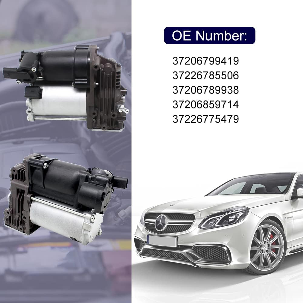 AIRSUSFAT Air Suspension Compressor Pump for BMW X5 E70 X6 E71 E72 Air Ride Compressor Pump 2007-2013 37206859714 37206799419 37226775479 37206789938