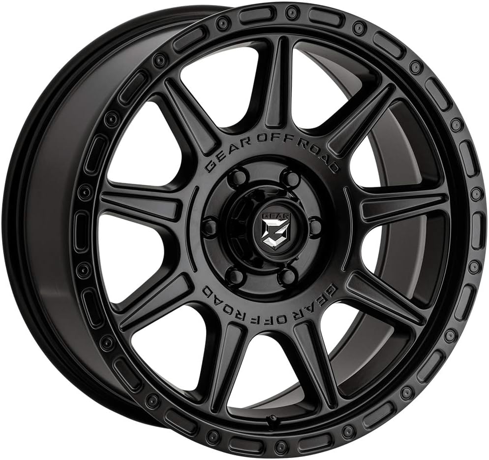 Gear 758SB Sector Truck 17x9 6x135-6mm Satin Black Wheel Rim 17