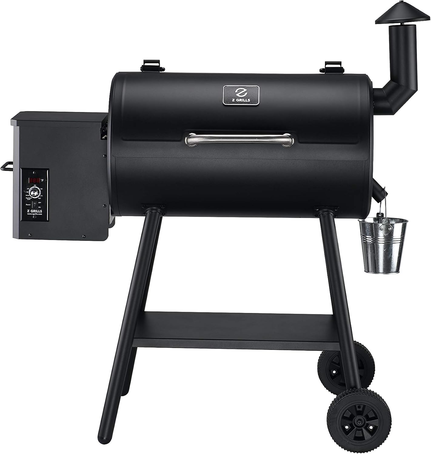 Z GRILLS ZPG-450A 2020 Upgrade Wood Pellet Grill & Smoker 6 in 1 BBQ Grill Auto Temperature Control, 450 Sq in Bronze