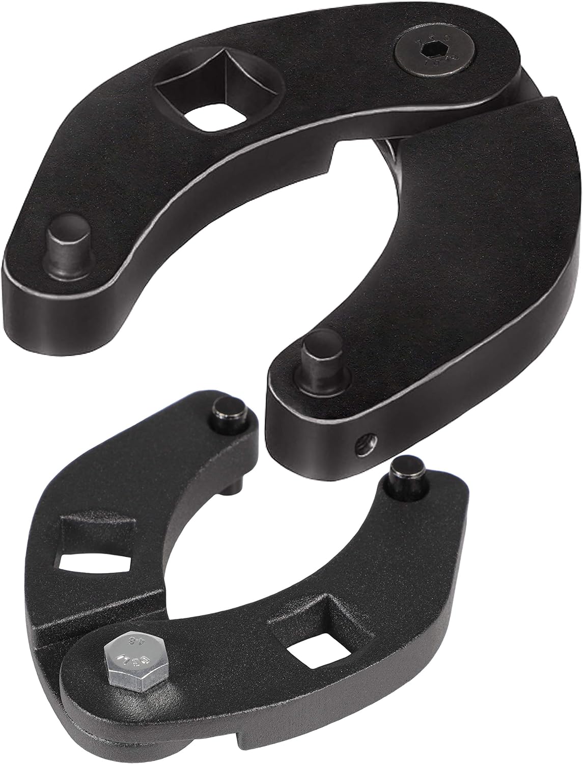 EnRand 1266 Adjustable Gland Nut Hand Wrench Tool & 7463 Small Adjustable Gland Nut Hand Wrench Tool Universal Spanner for Hydraulic Cylinders On Farm and Construction Equipment Pack of 2