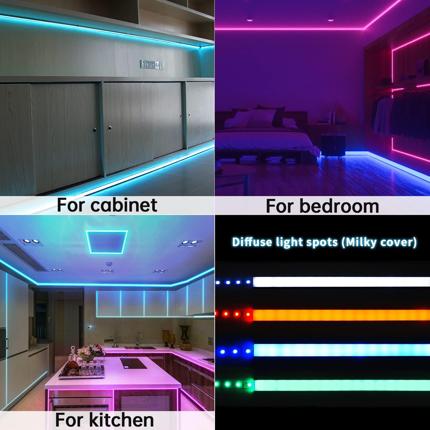 Muzata 10Pack 6.6FT/2M V-Shape LED Channel System with Crystal Smoky Transparent Clear Cover Lens Frosted, Black Aluminum Extrusion Profile Housing Tape Lights V1SW BB 2M,LV1 LW1 L2M