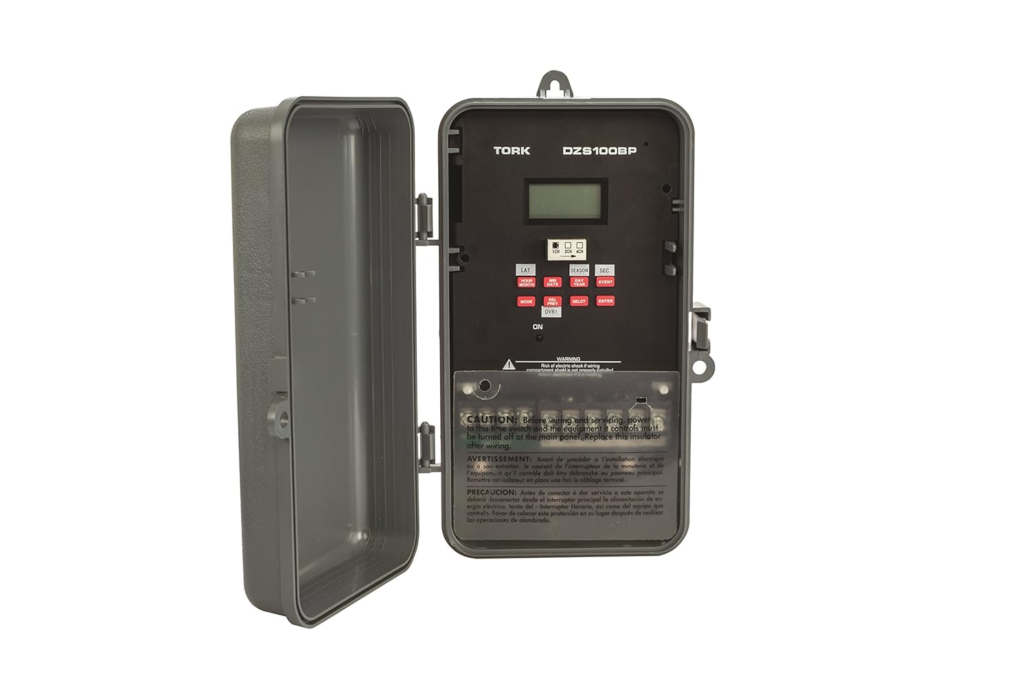 NSI DZS Series Multipurpose Control 365/7 Day Advanced Time Switch, 120/208-240/277 VAC Timer Supply, 1 Channel, DPDT Dry Contact (DZS100BP)