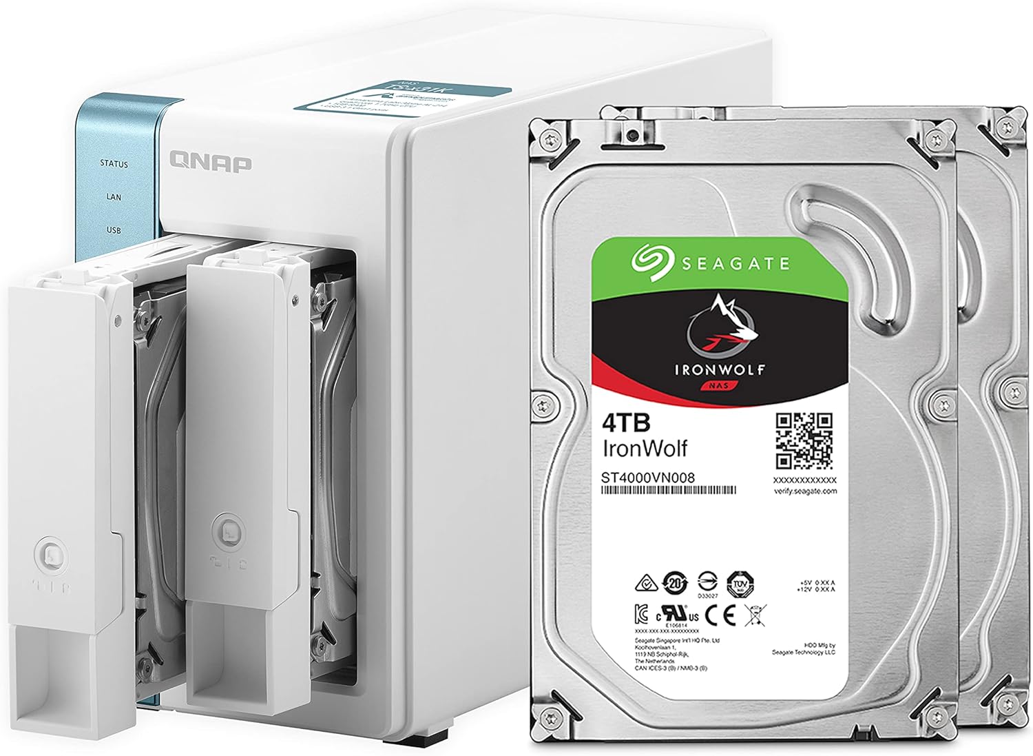 QNAP TS-231K 2 Bay Home NAS with Two 1GbE Ports