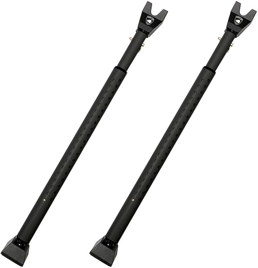 Guard Dog Security Door Jammer 2-in-1 Adjustable Door Knob Jammer & Sliding Patio Door Security Bar – 40 Different adjustments (Blue 2 Pack) Pack of 2