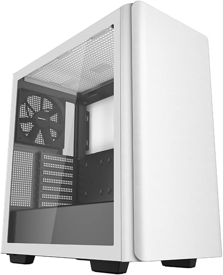 DeepCool CK560 Mid-Tower ATX Case, Airflow Front Panel, Full-Size Tempered Glass Window, 3X 120mm ARGB Fans, 1x 140mm Fan, E-ATX Motherboard Support, Front I/O USB Type-C, Black