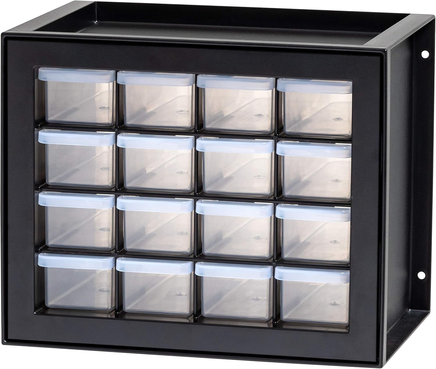 IRIS USA Parts and Hardware Cabinet, 24 Drawers, Black Pack of 2