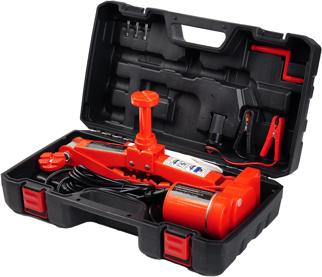 Mautyke Electric Car Jack Kit 3Ton 12V Auto Scissor Car Jack Lift Portable Air Floor Jack All-in-one Automatic Sedan SUV Car Repair Tool for Tire Change and Road Emergencies Grey Pack of 2