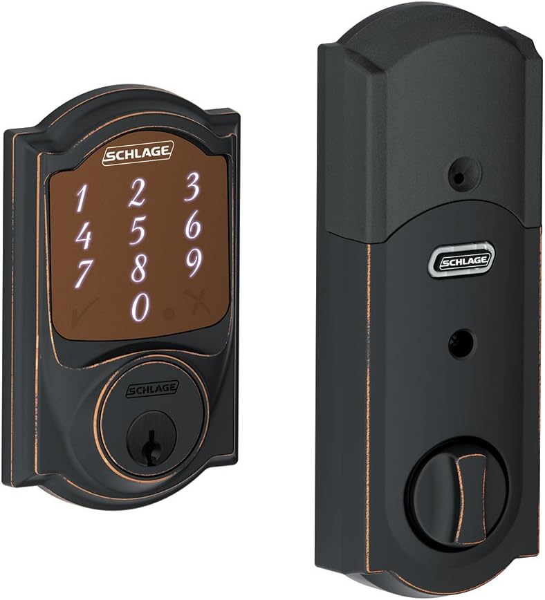 SCHLAGE Sense Smart Deadbolt With Century Trim (Matte Black)
