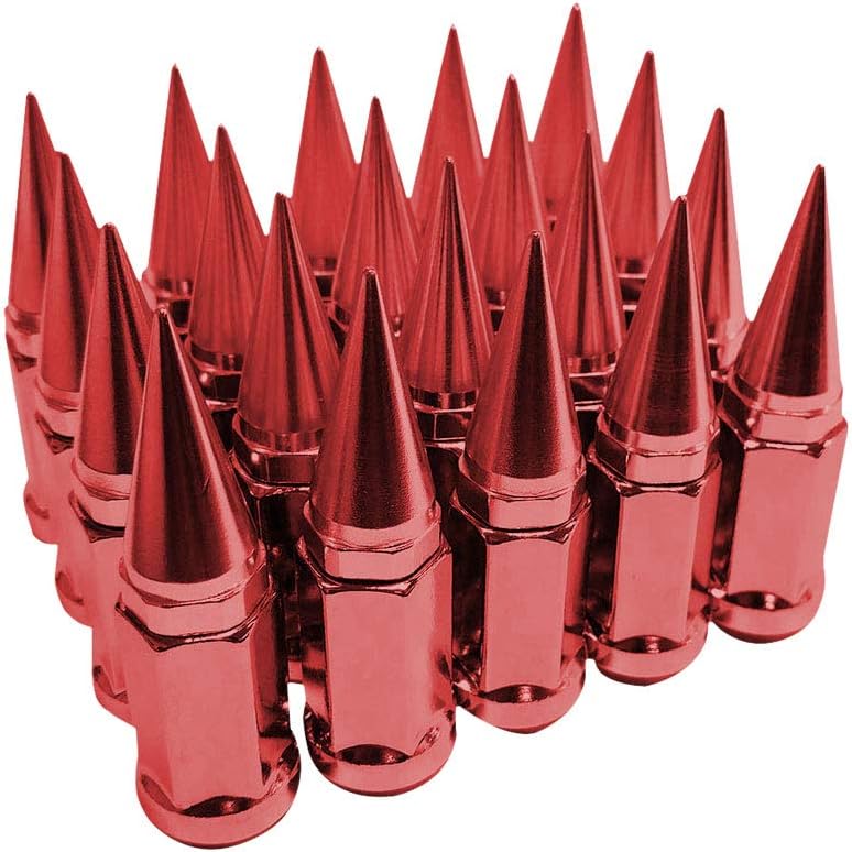 20pcs 12x1.5 Extended Spike Tuner Wheel Rim Lug Nuts Tire Screw Refit in Purple Pack of 2