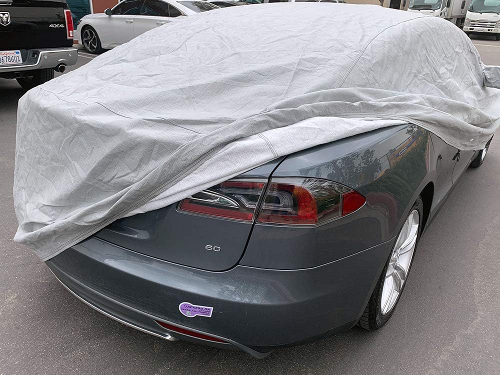 CarsCover Custom Fit Tesla Model S Car Cover Heavy Duty Weatherproof Ultrashield