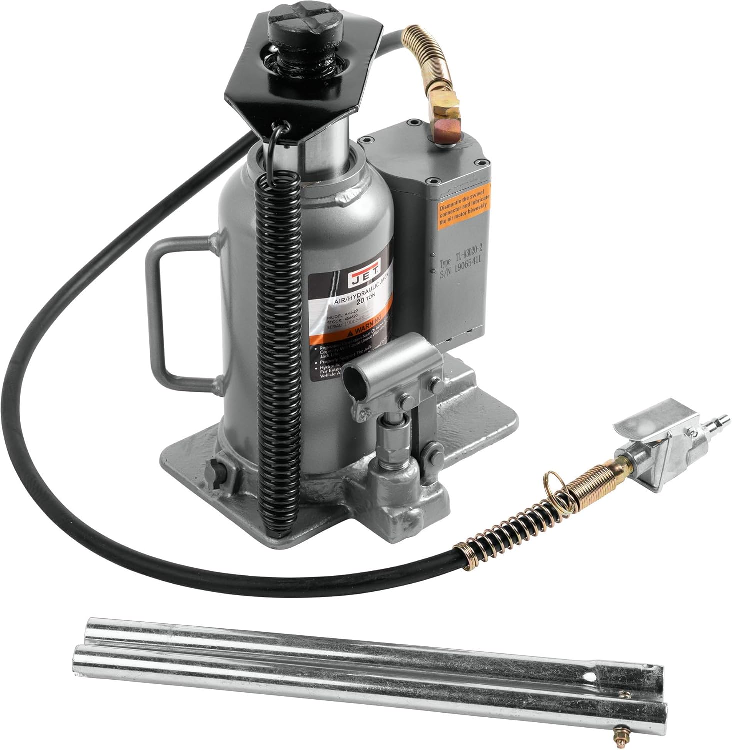 Jet Tools - AHJ-20, 20 Ton Air/Hydraulic Bottle Jack (456620)