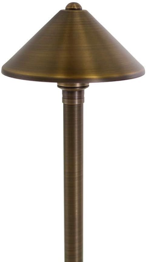 VOLT Conehead 12V Black Brass Path Light (7