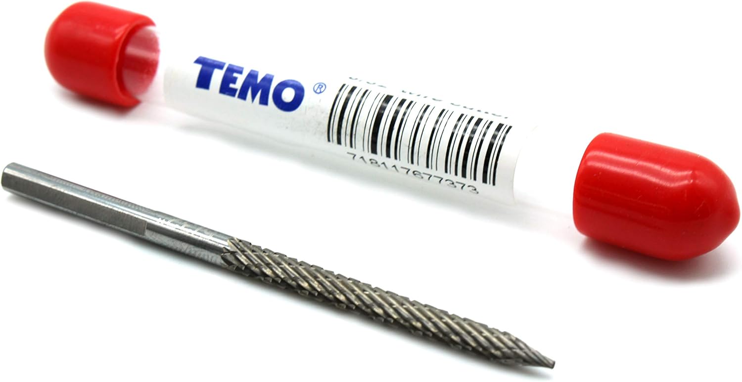 TEMO 5/16 Inch 8mm Carbide Burr Drill Bit Wire Cutter Tire Repair Automobile Car Tool Pack of 2