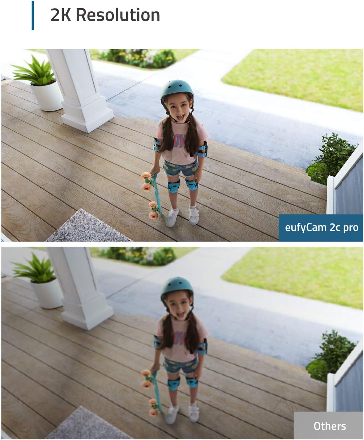 eufy Security, eufyCam 2C Pro 4-Cam Kit, Wireless Home Security System with 2K Resolution, HomeKit Compatibility, 180-Day Battery Life, IP67, Night Vision, and No Monthly Fee.