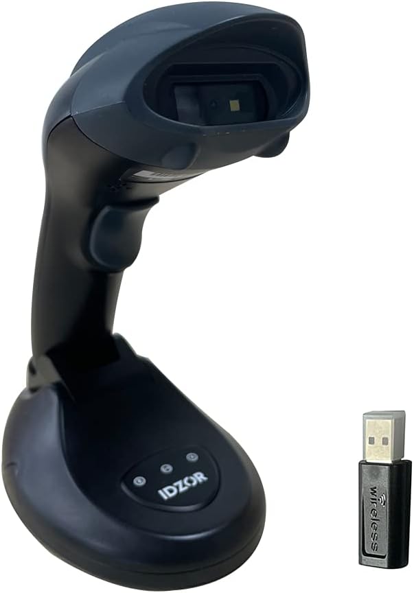 9800BT Wireless Scanner, Bluetooth Barcode Scanner, Long Transmission Distance, Automatic 1D 2D Handhold Barcode Scanner with USB Receiver for Store, Supermarket, Warehouse