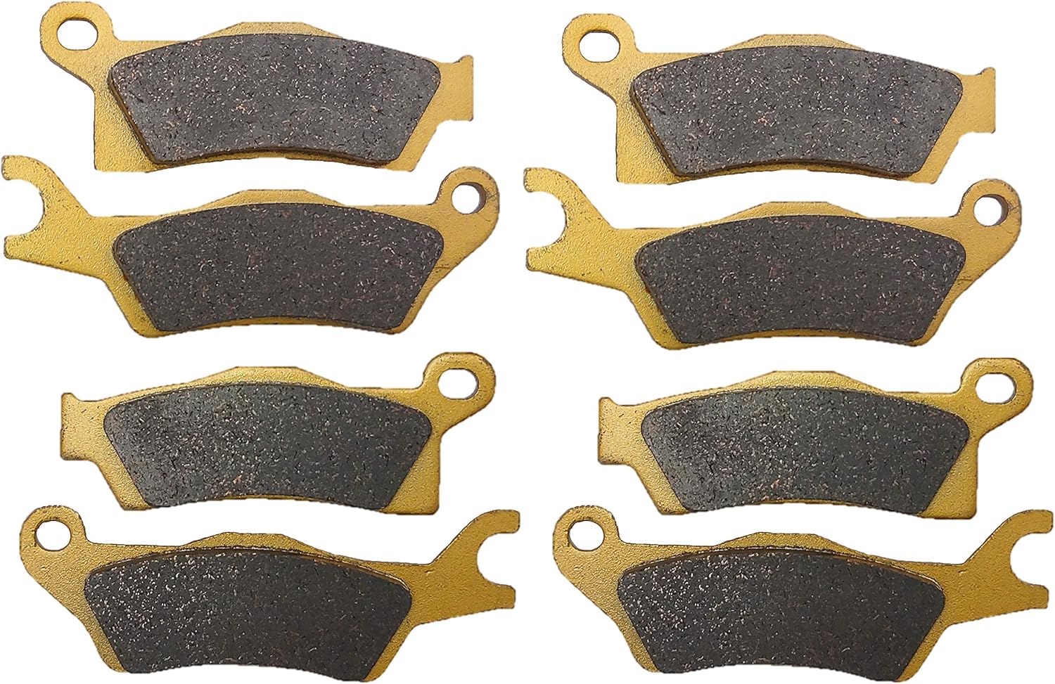 Can-Am Outlander 650, 1000 Front & Rear Brake Pad Set 2014-2019 (4 Caliper Set) by North Ridge Performance Pack of 2