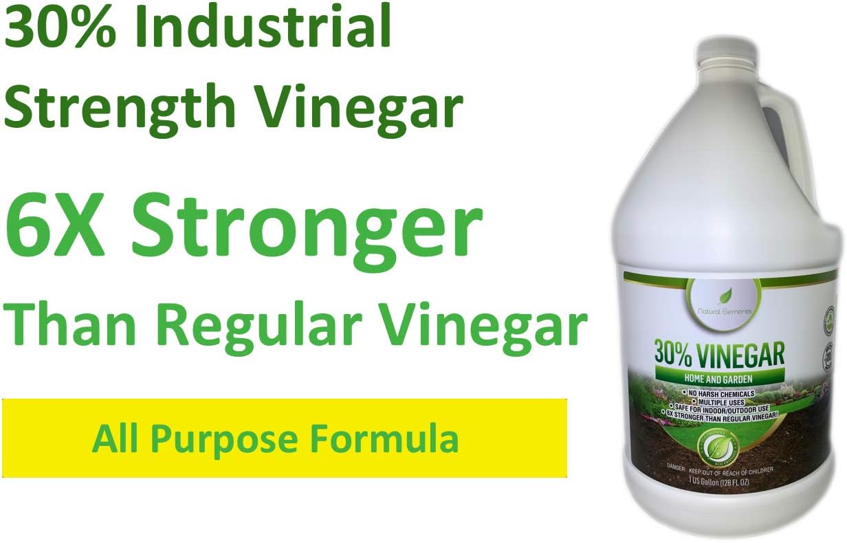 Natural Elements 30% Vinegar | (4) 1 Gallon Pack | Home and Garden Vinegar Pack of 2