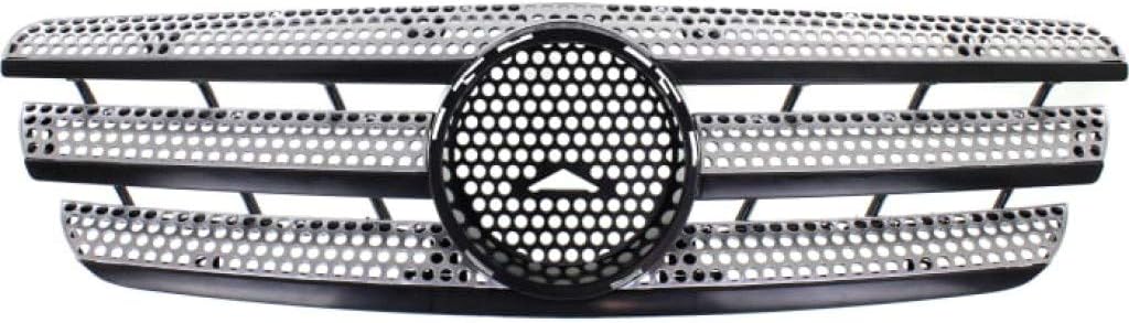 For Mercedes-Benz ML350 Grille Assembly 2003 2004 2005 | Silver Shell and Insert | Plastic | MB1200140 | 66880352