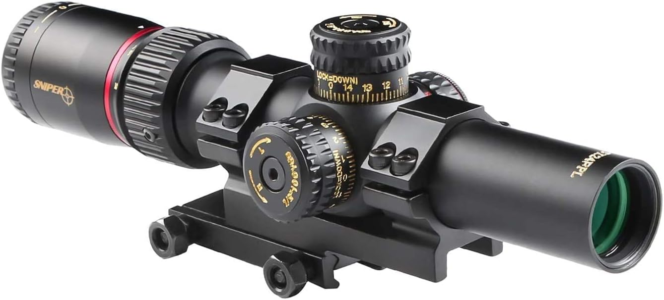 Red/Green Illuminated BDC Reticle 30mm Tube Rifle Scope VT 1-5X24 First Focal Plane Scope