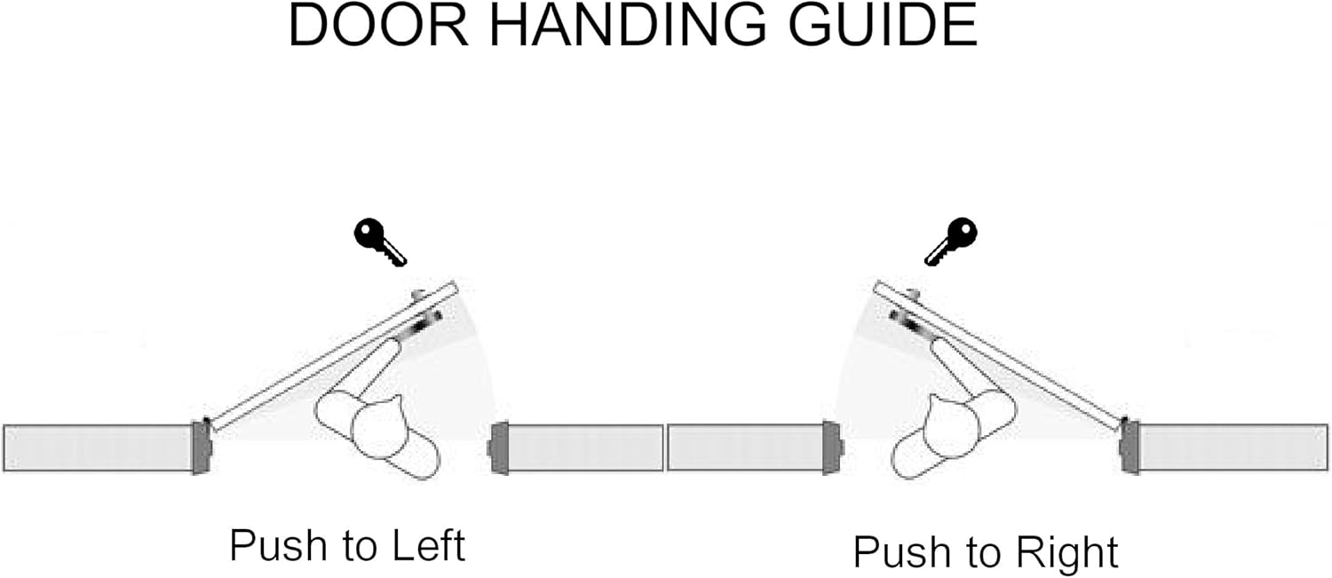Pacific Doorware Adams Rite Style Latch Storefront Door Mortise Deadlatch Lock Exit Paddle Handle Kit w/Cylinder & Keys, in Duronotic (1-1/8