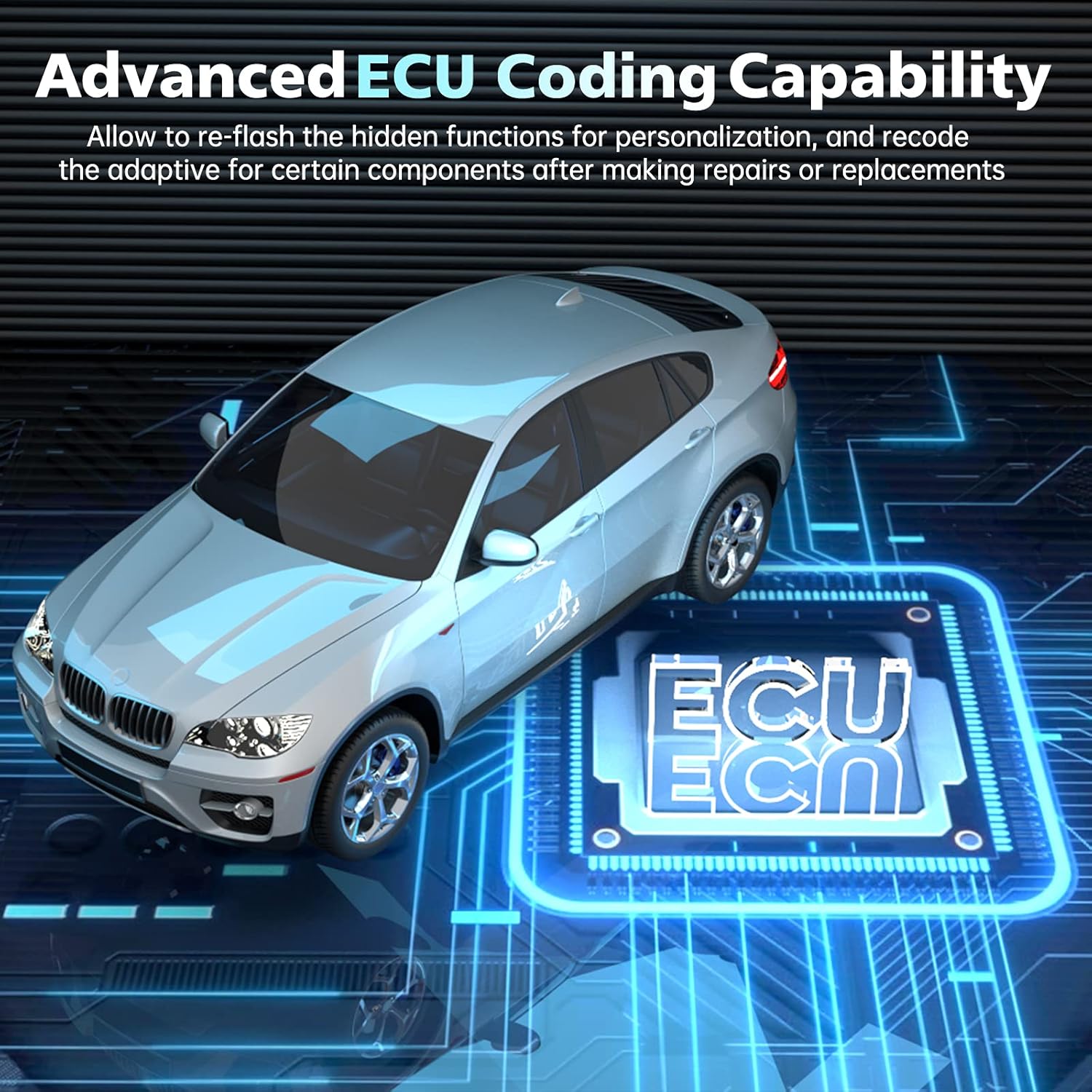 XTOOL D8 Automotive Diagnostic Scan Tool 2022 Newest with ECU Coding, Bi-Directional Controls, 31+ Services, Key Programming, OE Full System Diagnosis, ABS Bleed, Throttle Body/ Crankshaft Relearn