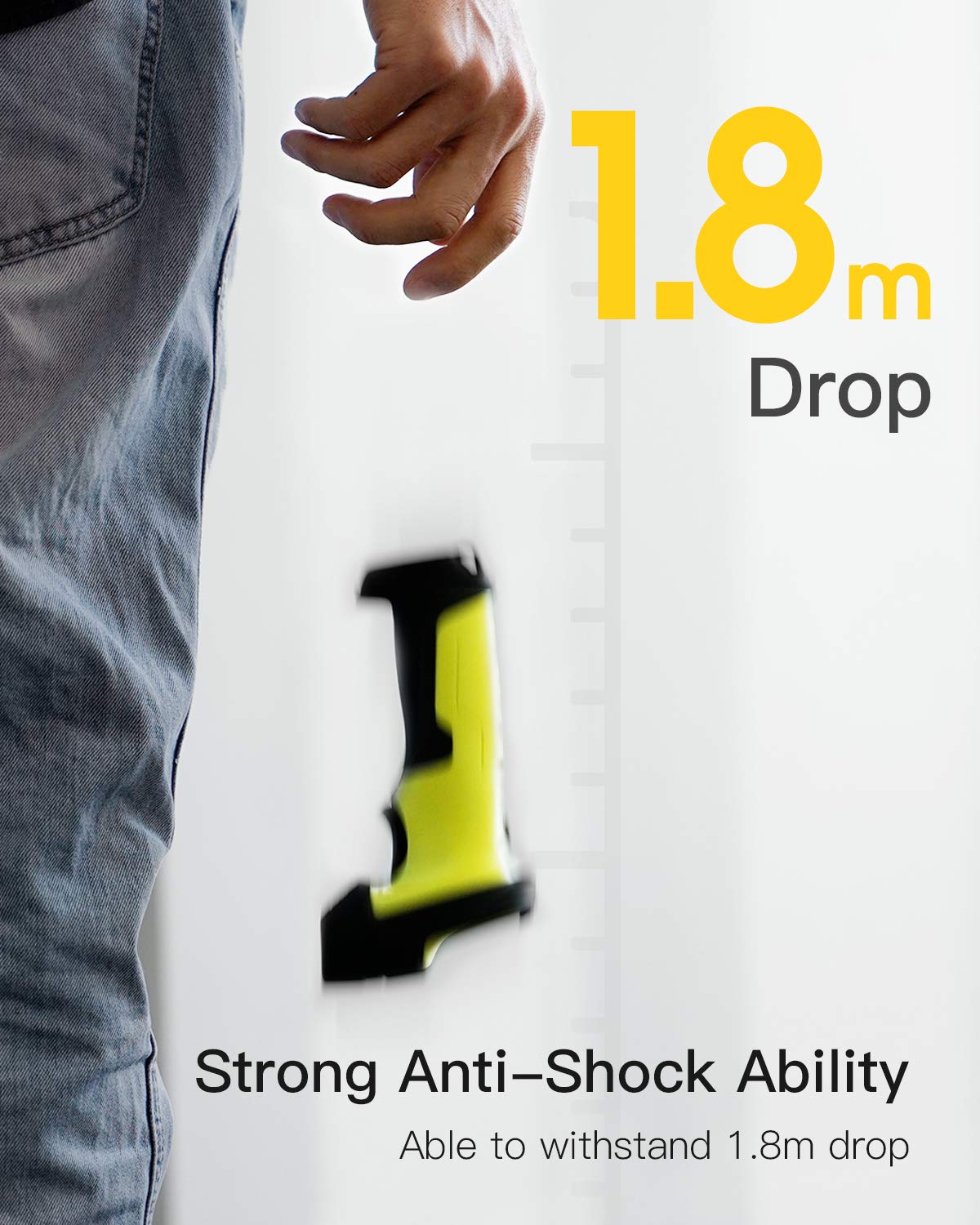 Barcode Scanner, Inateck Wireless Scanner, 2600mAh Battery, 35M Range, Automatic Scanning, BCST-60 Green Pack of 2