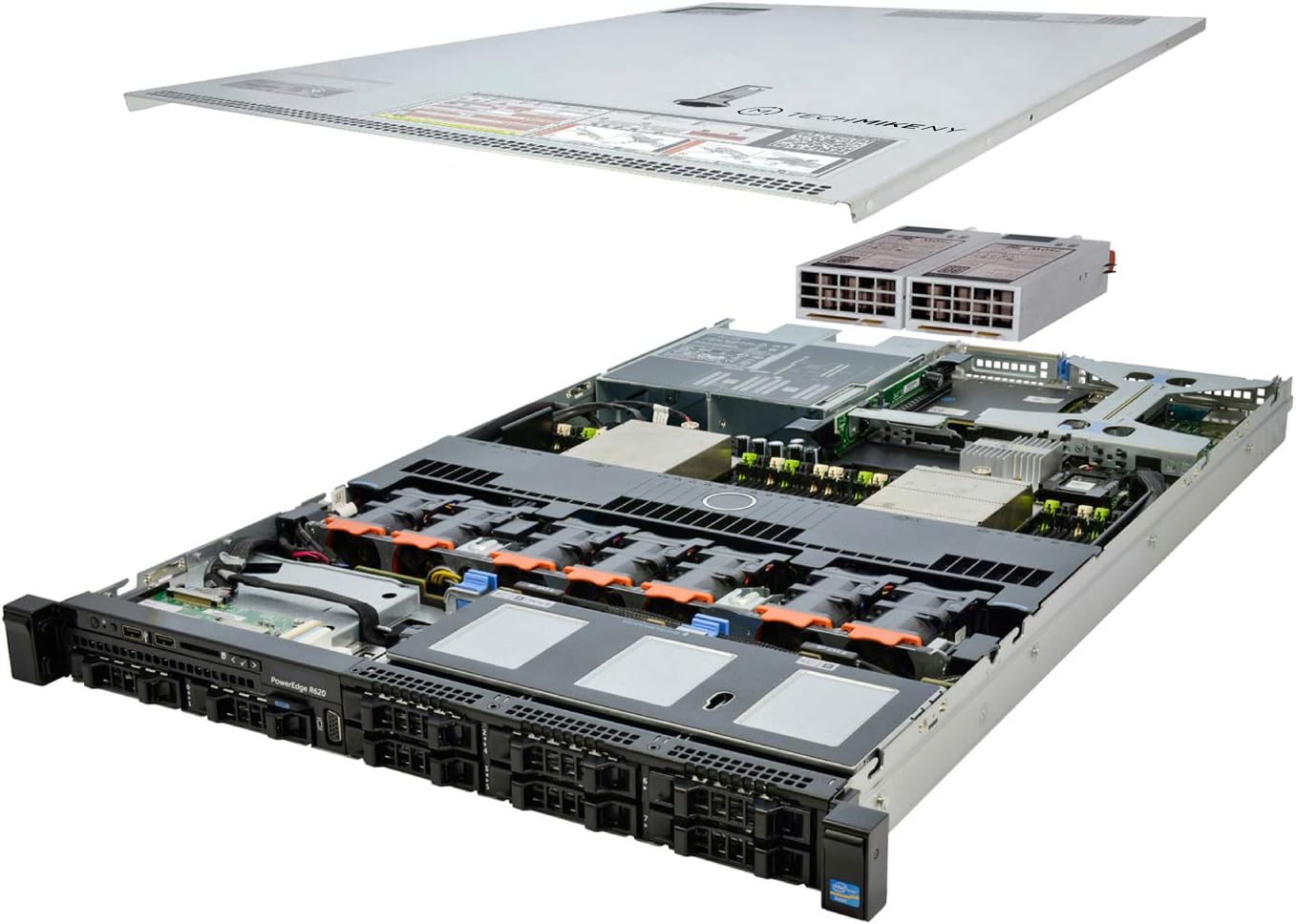 TechMikeNY Server 2X E5-2670 2.60Ghz 16-Core 64GB H310 PowerEdge R620 (Renewed)