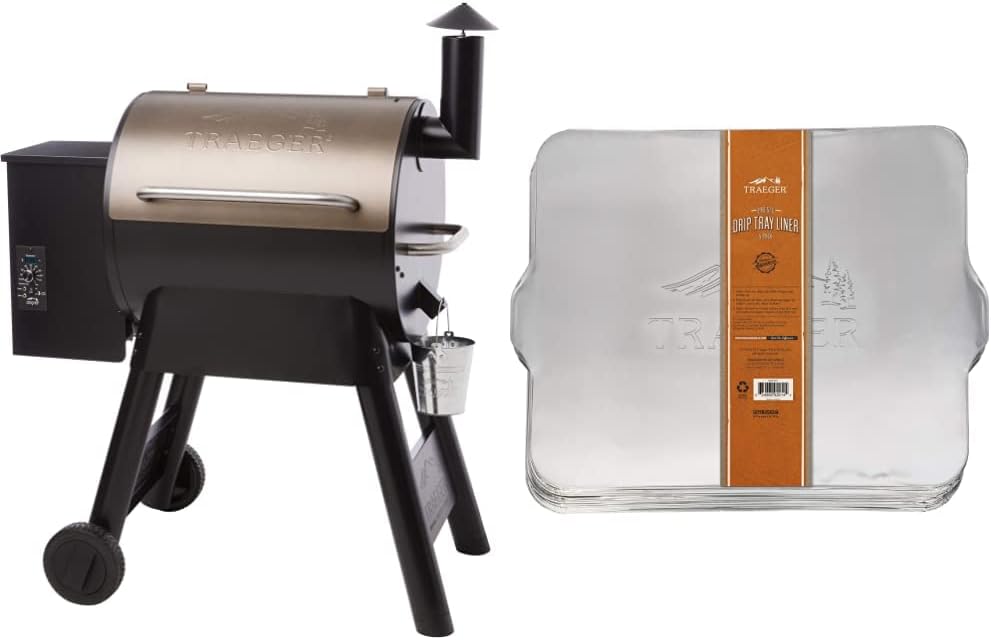 Traeger Grills Pro Series 22 Electric Wood Pellet Grill and Smoker, Bronze