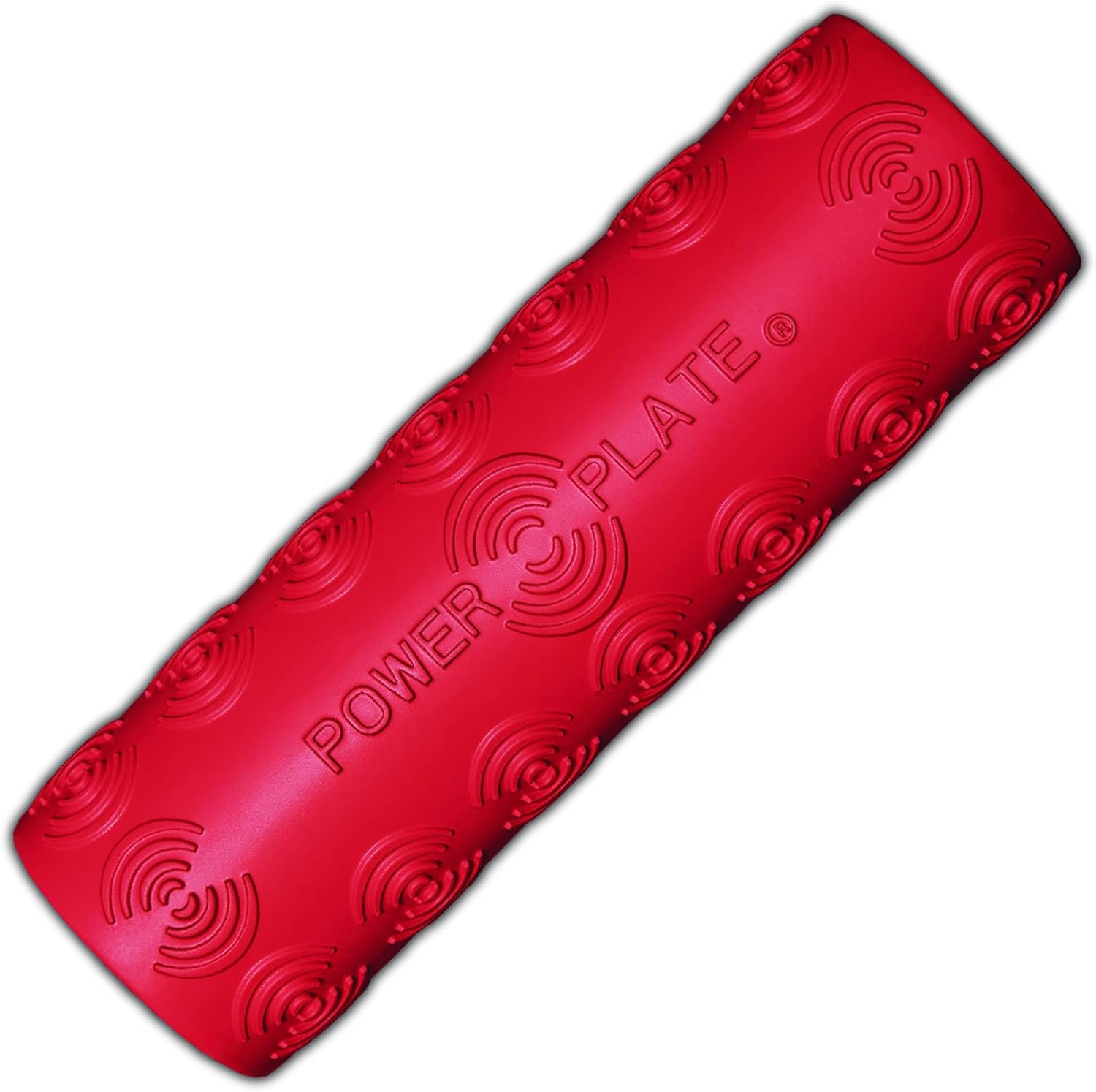 Power Plate Roller, Textured Vibrating Massage Roller, USB Rechargeable, 4 Hour Battery Life, Red
