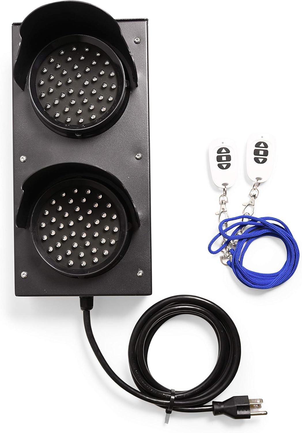 Signaworks Wireless Red & Green 4 Inch Diameter Lens LED Stop Go Light Remote Control Wireless Keyfob Traffic Light, for Industrial Signal Warning Light