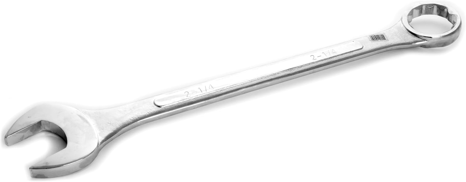 Performance Tool W354B 2-1/4-inch Combo Wrench Hand Tool of Chrome Alloy Steel with Raised Panel and Box Ends Pack of 2