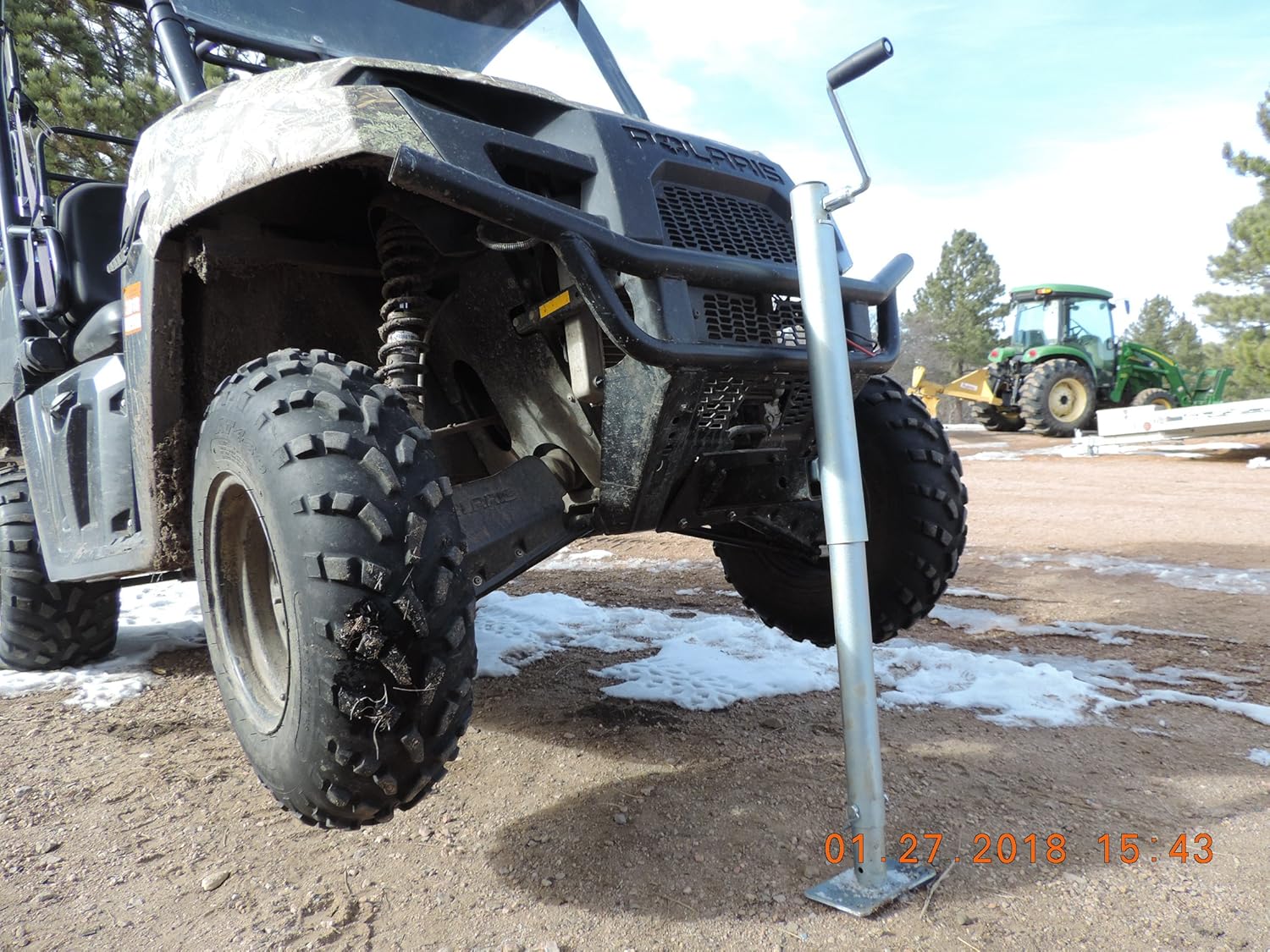 Polaris Ranger and Polaris General Jack U-5100-R 2,000 lb Capacity Galvanized Steel Lift Height from 6
