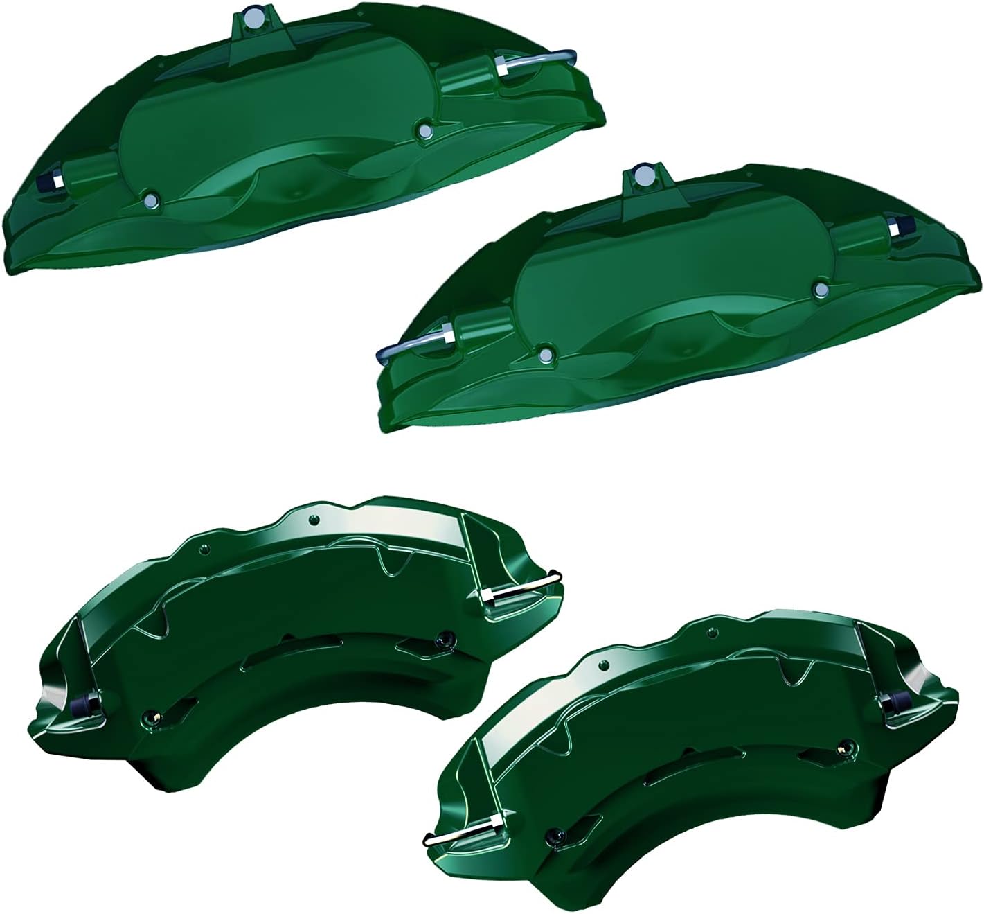 AOOA Caliper Covers Army Green Brake Covers Fits Mustang High Performance（set of 4）
