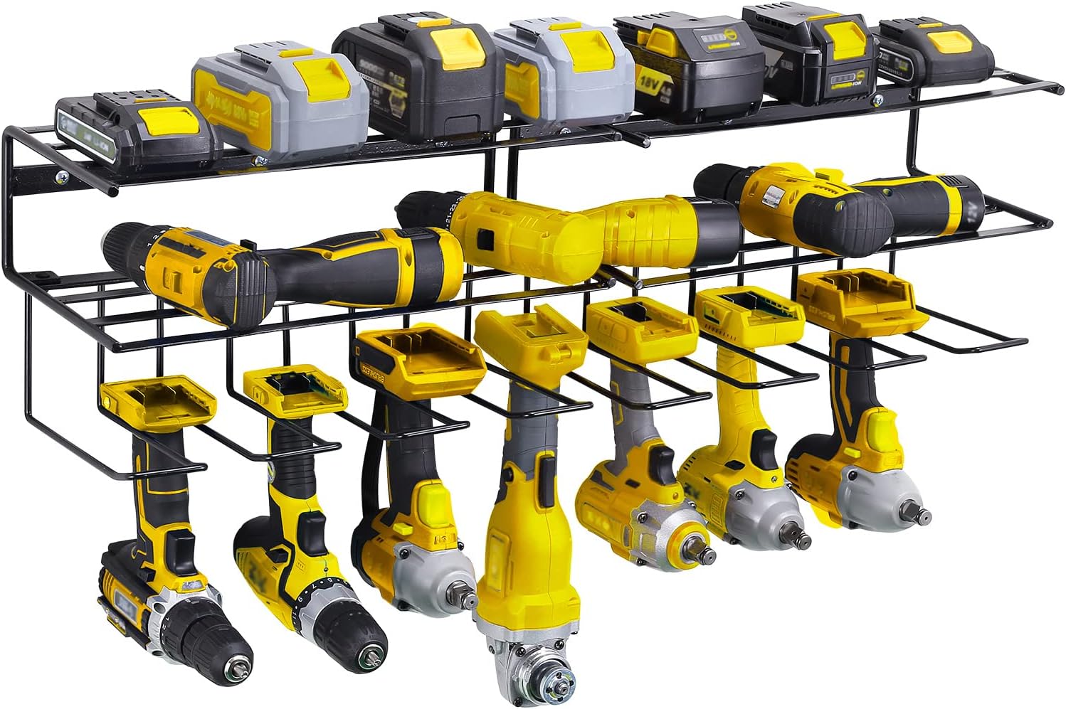 Power Tool Organizer Wall Mount,Tool Organizers And Storage,Tool Storage For Garage Organization,Tools Drill Holder（2Pack） Pack of 2