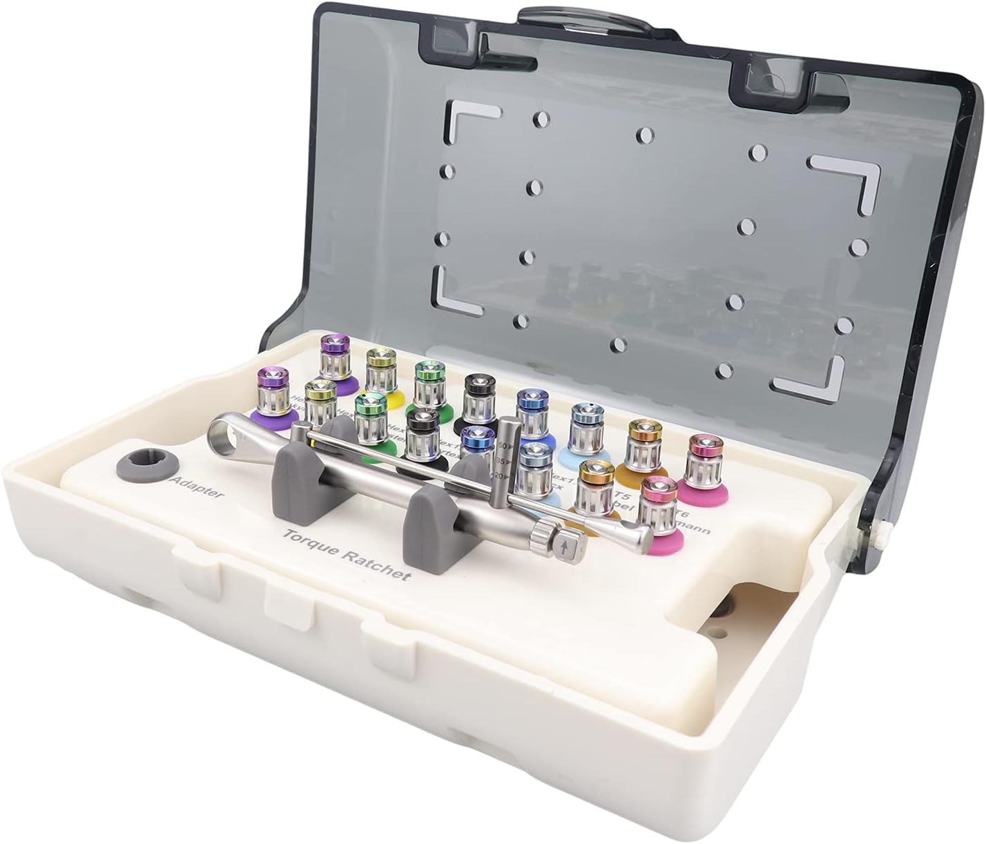 Universal Repair Tool Kit with 16pcs Screwdrivers Colorful Prosthetic Kit Torque Wrench