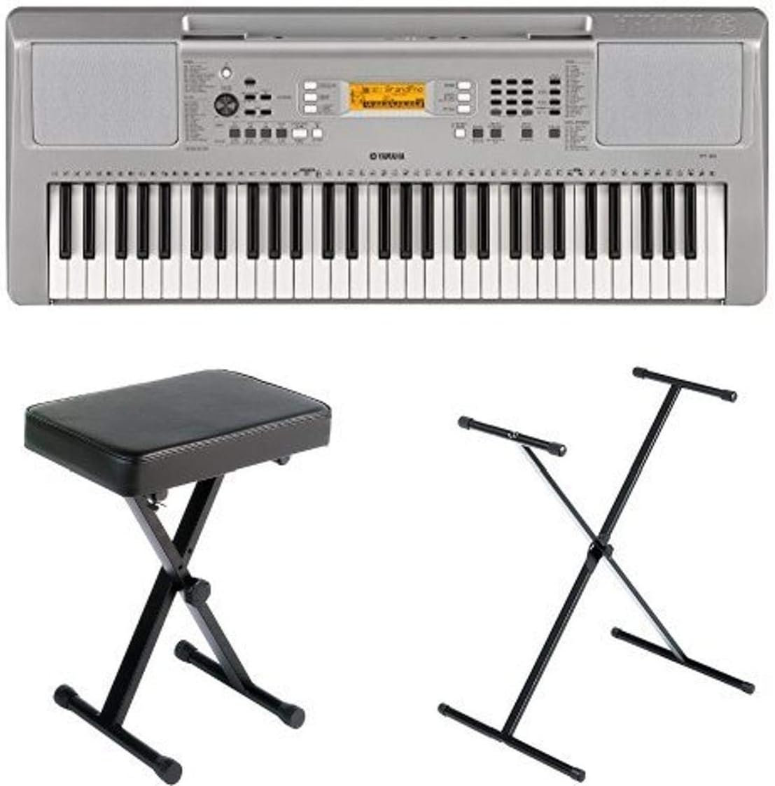 YAMAHA YPT260 61-Key Portable Keyboard with Power Adapter (Amazon-Exclusive)