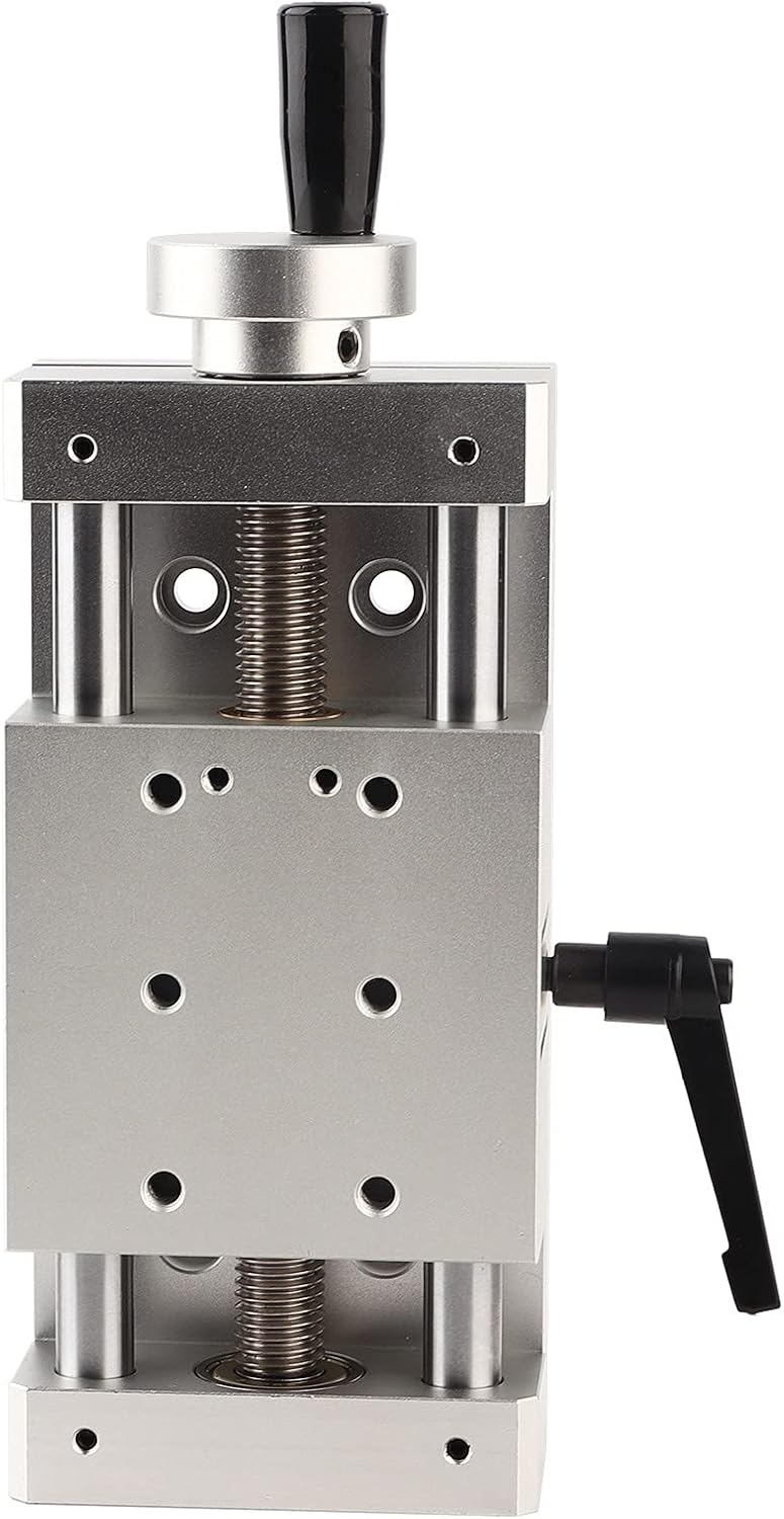 Linear Stage Table KA80-1402-50/100/150 Manual Sliding Table Linear Rail Stage Cross Aluminum Alloy with High Accuracy 80×80mm(50mm)