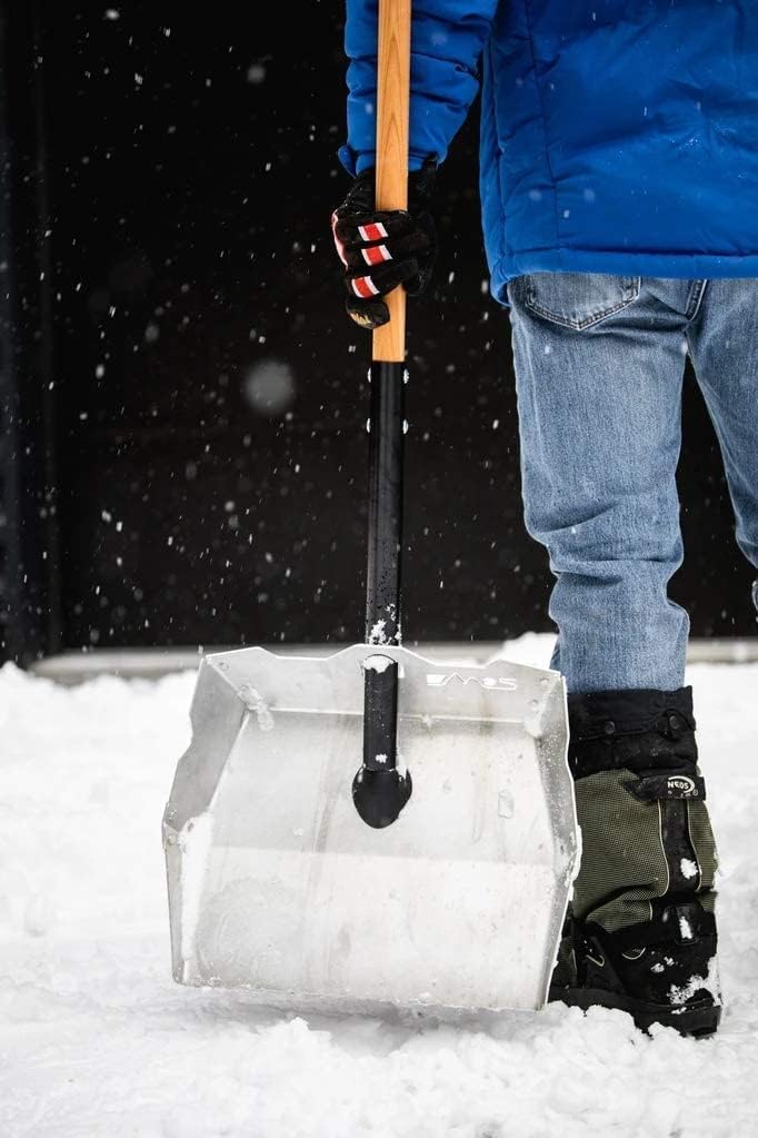 The Alpha Driveway Snow Shovel & Pusher - Bundle - Complete Set Including Blade and Shaft