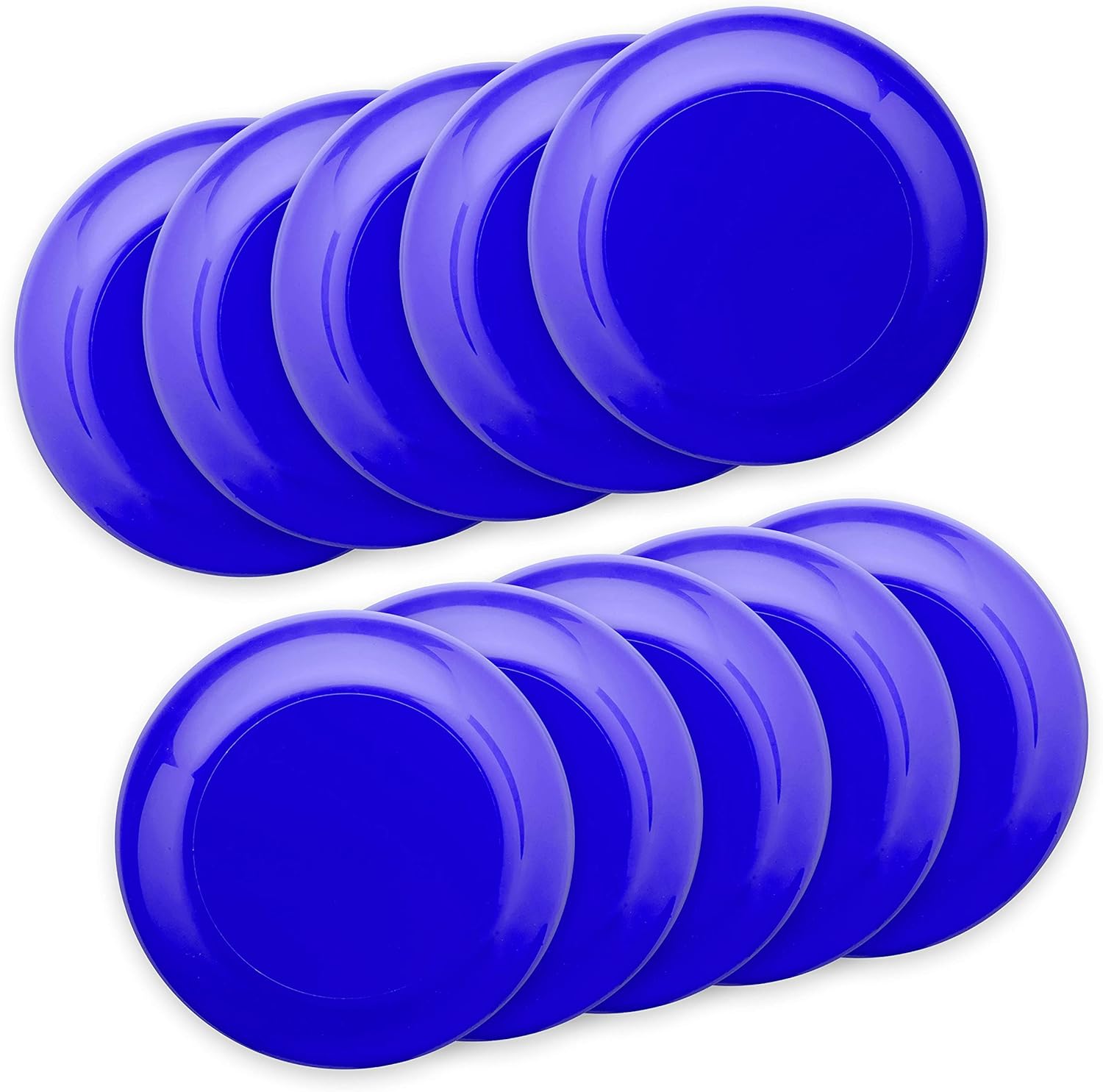 DISCOUNT PROMOS Frisbee Flying Discs in Bulk, 9.25 in. Fun Family Beach Game Pack of 2