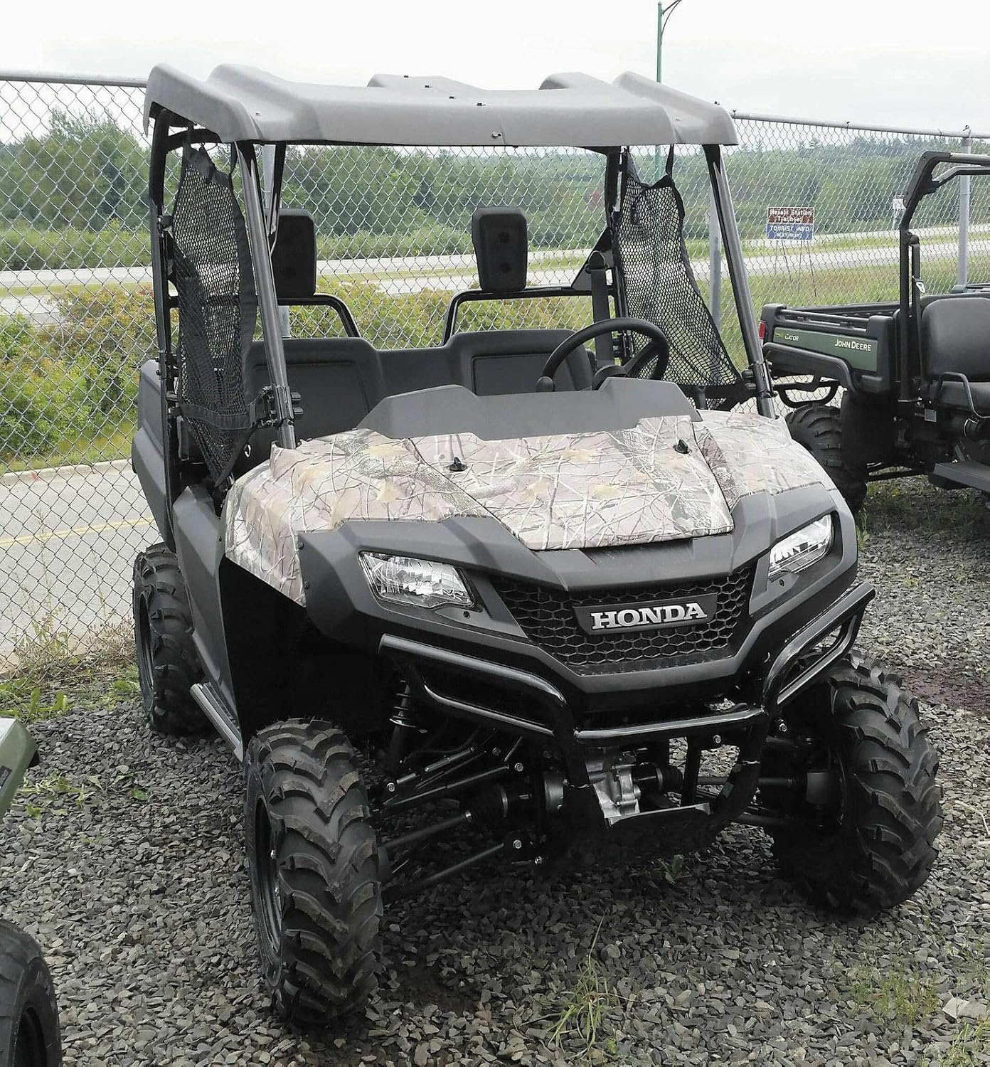 Quadboss Hard Top 2 Piece Roof Compatible with Honda Compatible with Pioneer SXS 700 SXS700M2 2014-2021