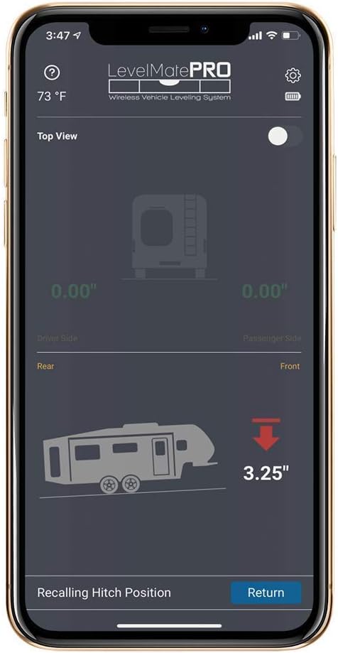 LevelMatePRO Wireless Vehicle Leveling System - Patented Quick and Easy Smartphone RV Leveling Tool - Powered by LogicBlue Technology