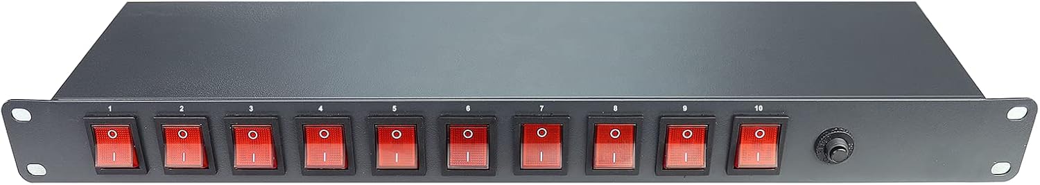 CENTROPOWER PDU Power Strip Surge Protector,10 Outlet 1U Network-Grade Full Metal PDU Power Strip with Rackmount Designed for Server Rack Pack of 2