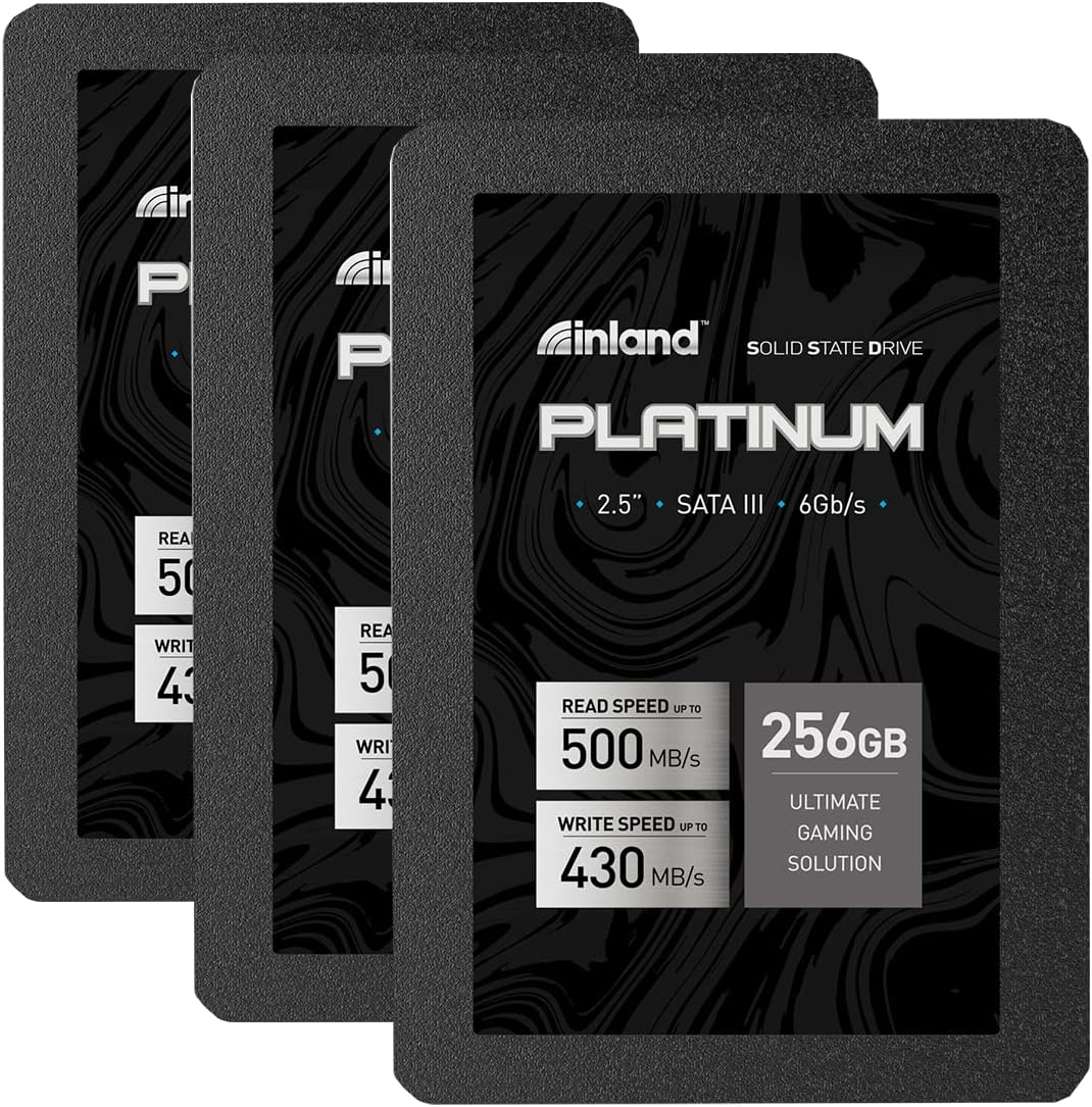 INLAND Platinum 3 Pack 1TB SSD SATA III 6Gb/s 2.5