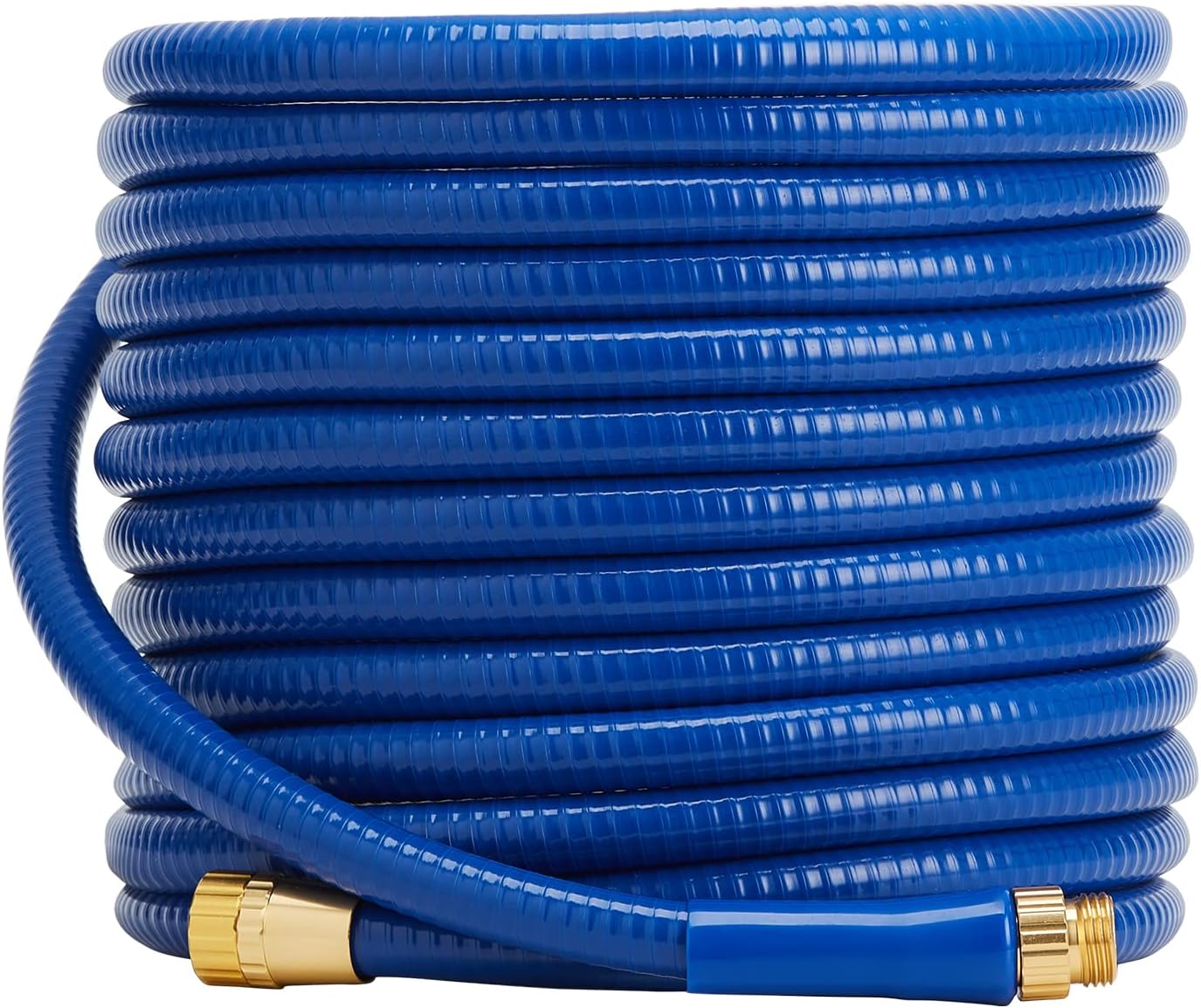 Giraffe Reinforced Garden Hose No Kink 5/8 in. x 50 ft, Heavy Duty, Flexible, Middle Weight, Durable Male & Female Brass Fittings Pack of 2