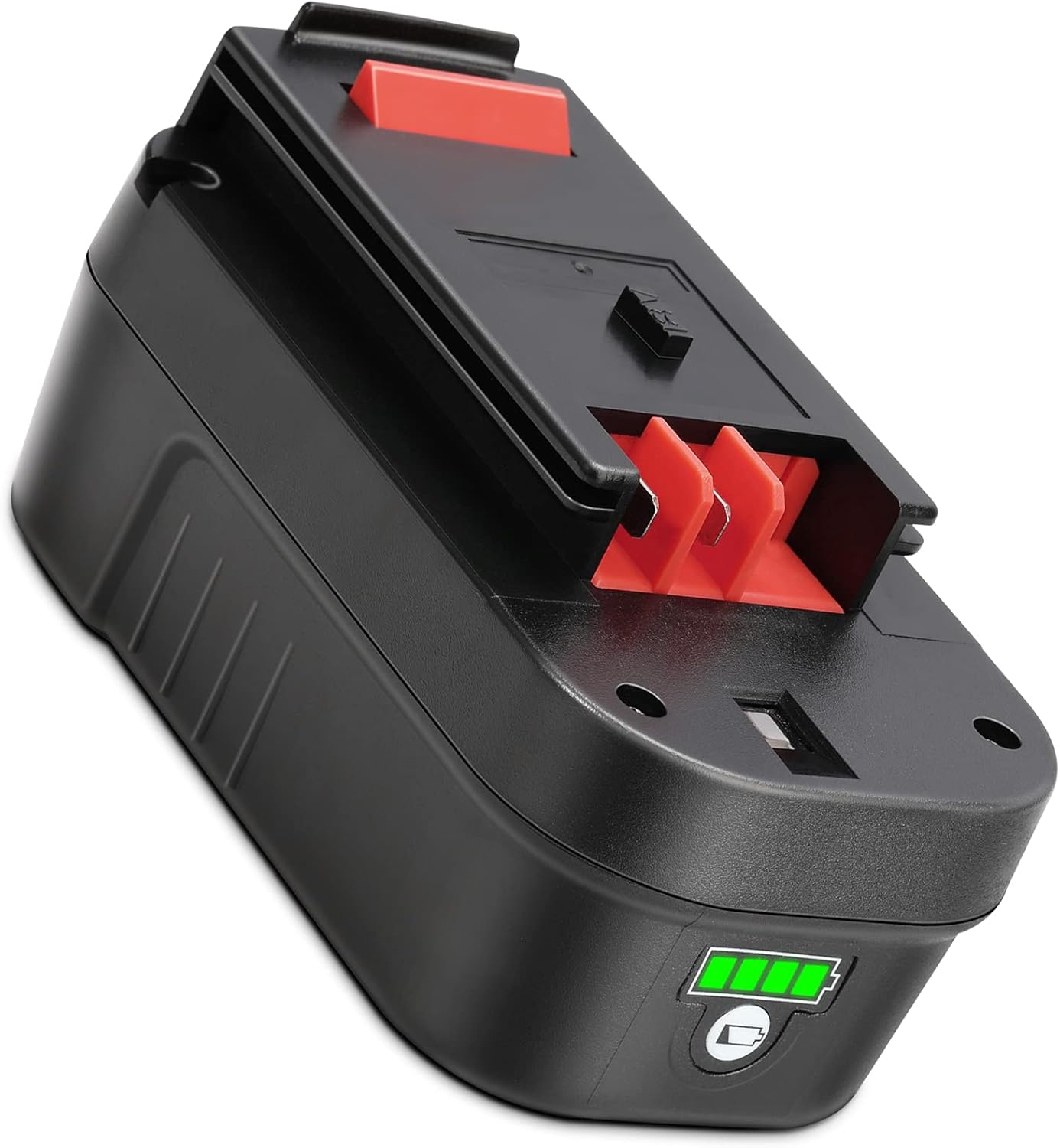 KUNLUN 5.5Ah HPB18 Lithium-Ion Battery Replacement for Black and Decker 18V Battery HPB18-OPE 244760-00 A1718 FS18FL FSB18 Firestorm Cordless Power Tools Pack of 2