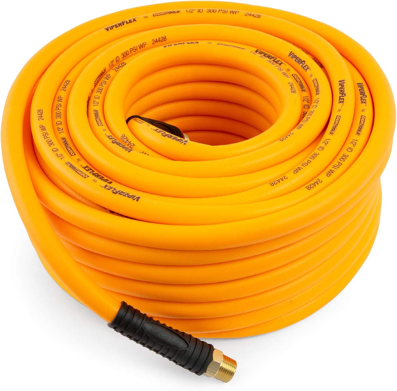 ViperFlex 24428 1/2 Inch x 100FT Hybrid Polymer Air Hose, Compressor Hose, 300 PSI Air Hose, Flex Air Hose