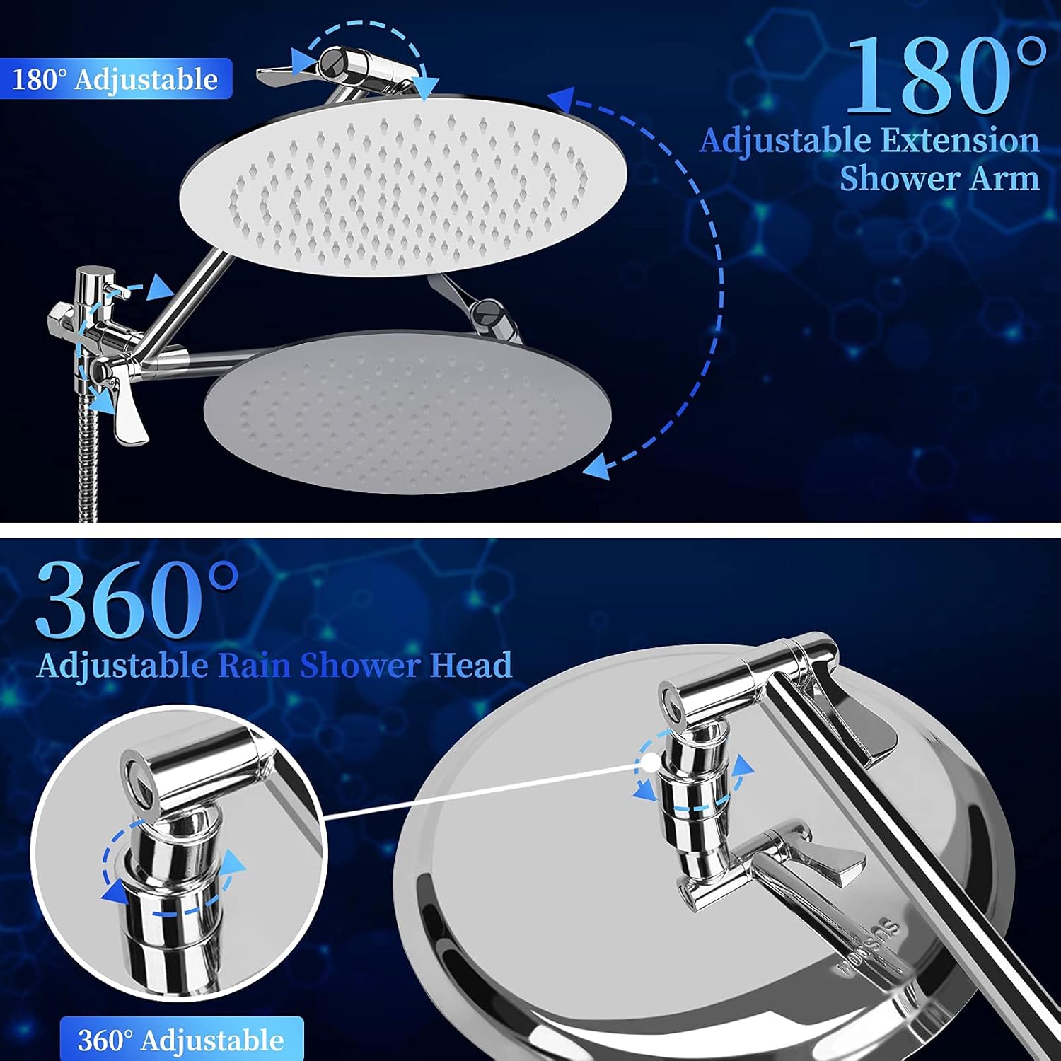 Ordenado Shower Heads with Handheld, 10